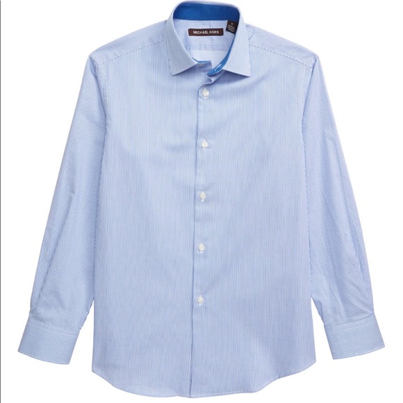 Michael Kors boys striped dress shirt. - Picture 2 of 2